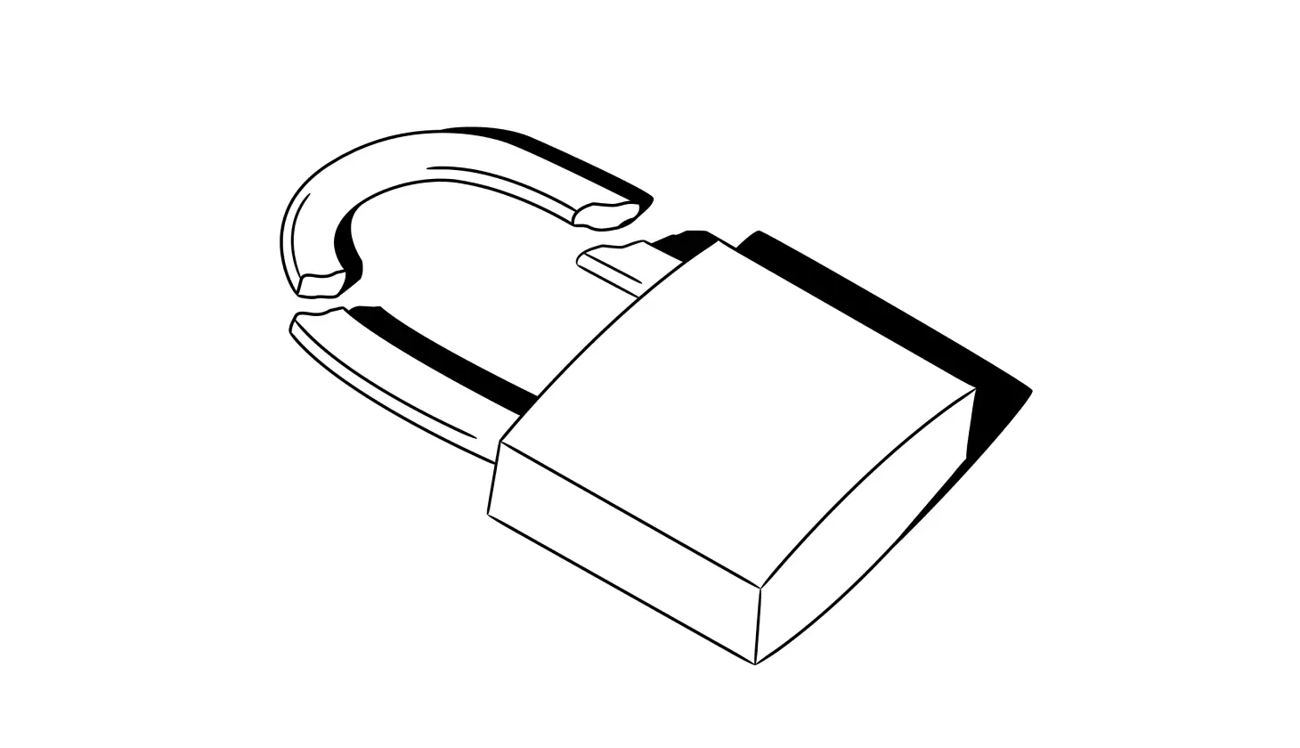 An illustration of a broken lock